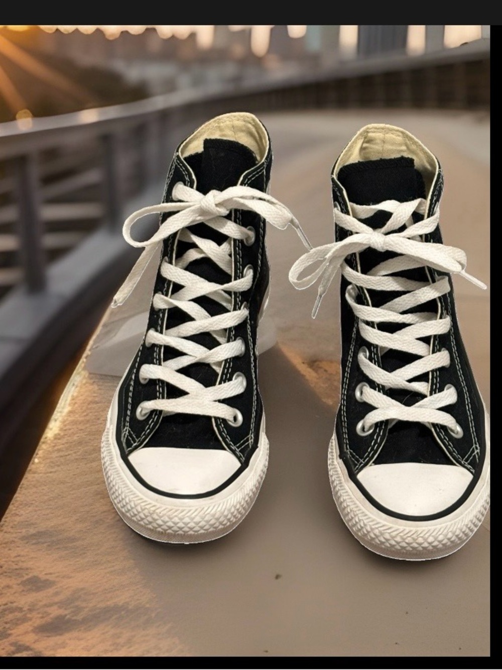 Converse Black and White High-Top Sneakers
